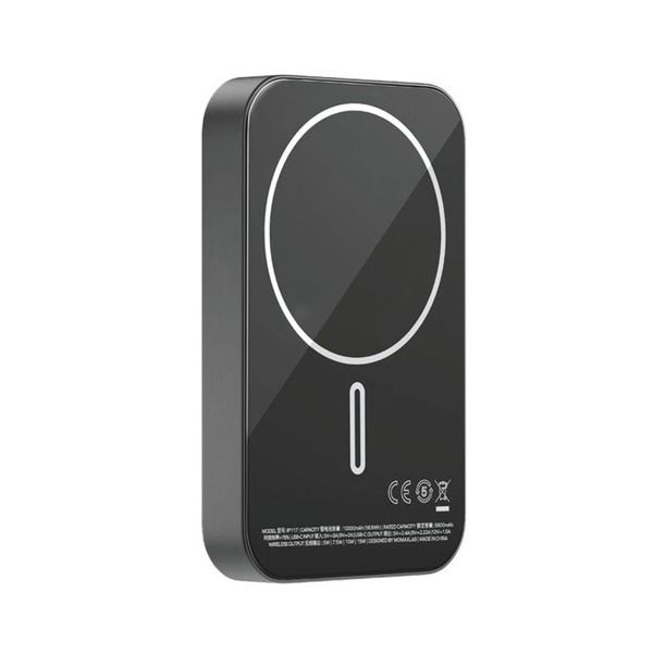 Momax Q.Mag X1 10000mAh wireless battery pack | Black Momax Q.Mag X1 10000mAh wireless battery pack | Black